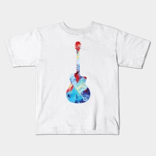 Acoustic Guitar Paint Texture Kids T-Shirt